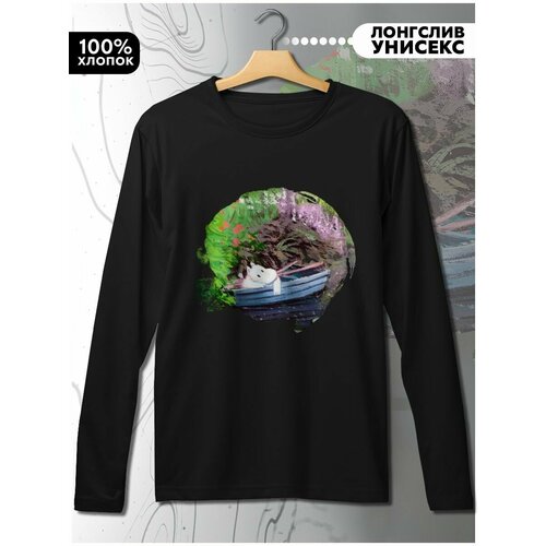 фото Лонгслив hypnotica, размер l, черный