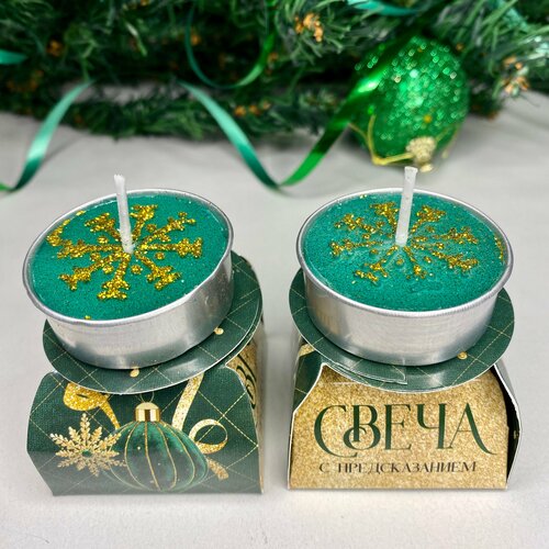 Новогодние свечи с предсказанием, подарки на Новый год дракона, предсказания на 2024 год