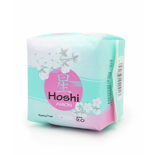 Прокладки ежедневные HOSHI Anion XW01 Panty Liner 150мм 20шт hoshi chamomile dry прокладки гигиенические ежедневные panty liner 150мм 40шт