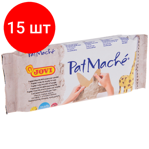 Комплект 15 шт Паста папье-маше JOVI 170г серый вакуумный пакет 4586₽