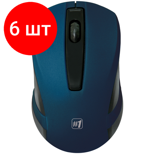 Комплект 6 шт Мышь беспроводная Defender Accura MM-605 синий 3btnRoll 404000₽