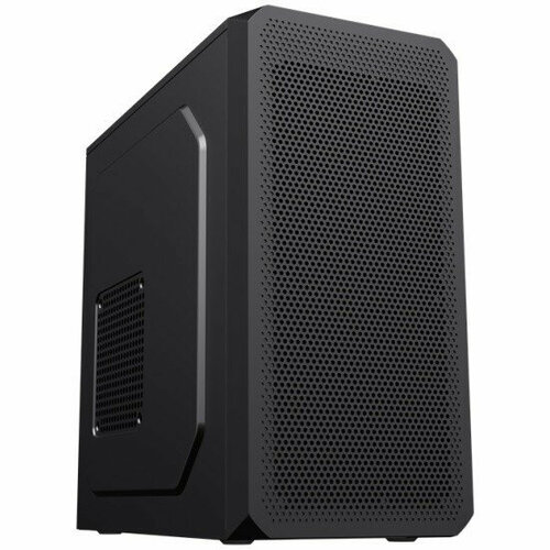 Foxline FL-707-FZ450R-U32 mATX case, black, w/PSU 450W 12cm, w/2xUSB3.0, w/pwr cord, w/o FAN