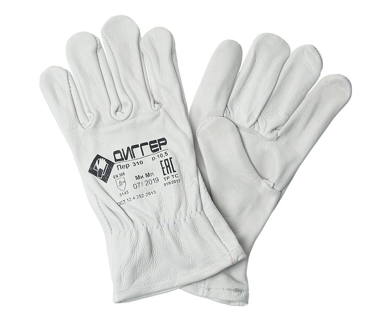 фото Перчатки кожаные р.10.5 диггер спецперчатка