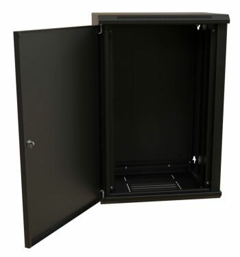 Шкаф коммутационный WRline WR-TW-1845-SR-RAL9004 18U черный - фото №3