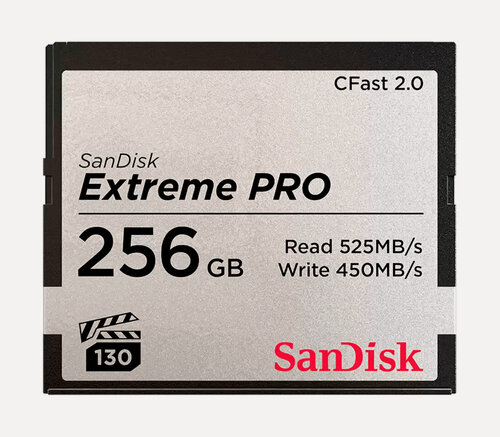 Изображение товара Карта памяти SanDisk CFast 256GB Extreme Pro R525/W450MB/s VPG130