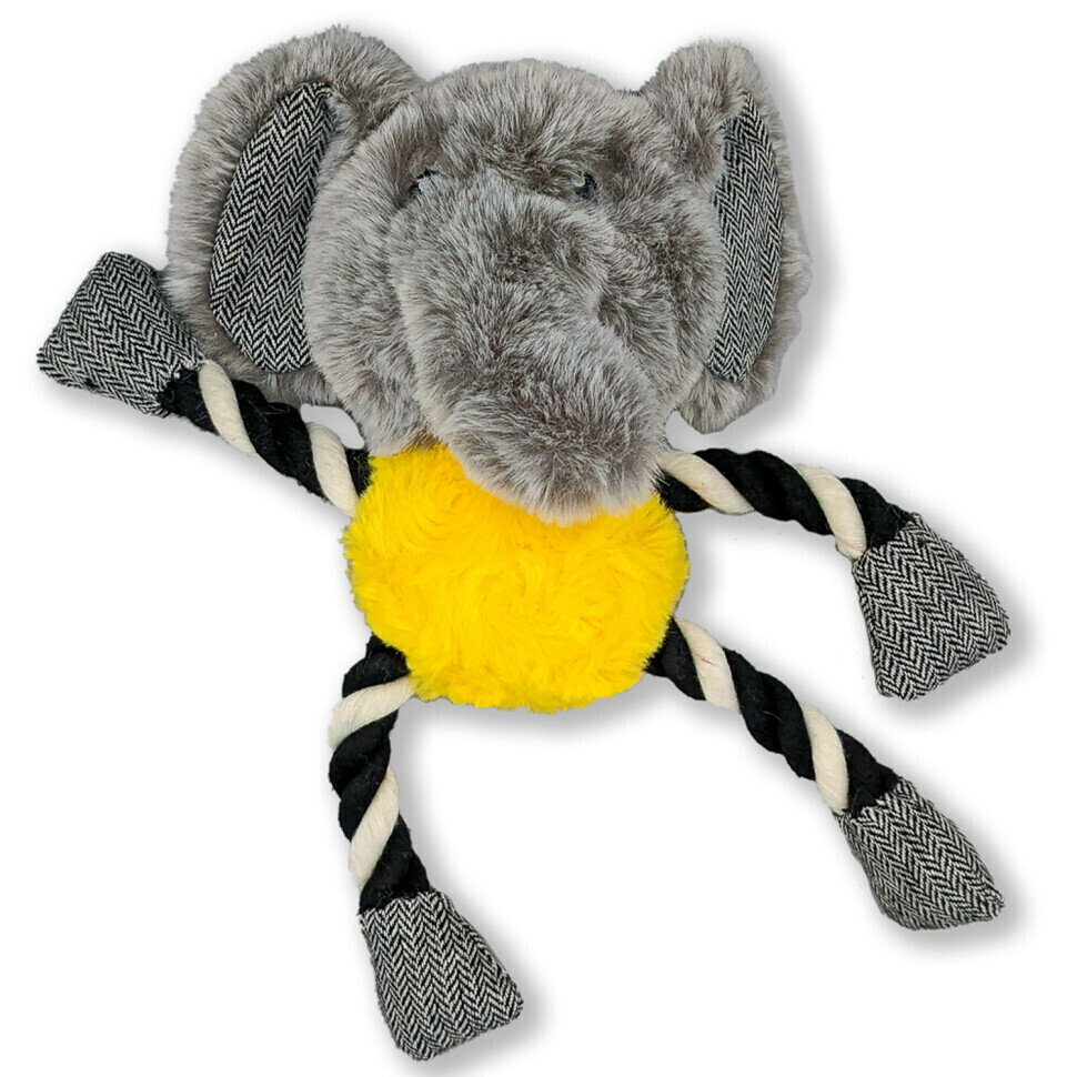 Elder Club игрушка для собак слон с канатом (25 см.) - фото №1