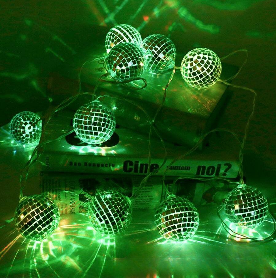 фото Новогодняя Гирлянда «диско шар» / 5 метров / Электрогирлянда интерьерная Светодиодная