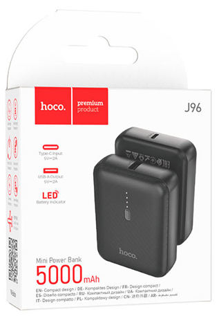 Powerbank Hoco J96 5000mAh 1USB черный