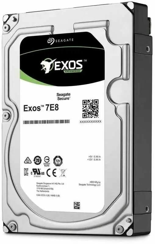 Внутренний HDD диск SEAGATE Exos 7E8 2Tb, SATA3, 3.5" (ST2000NM000A)