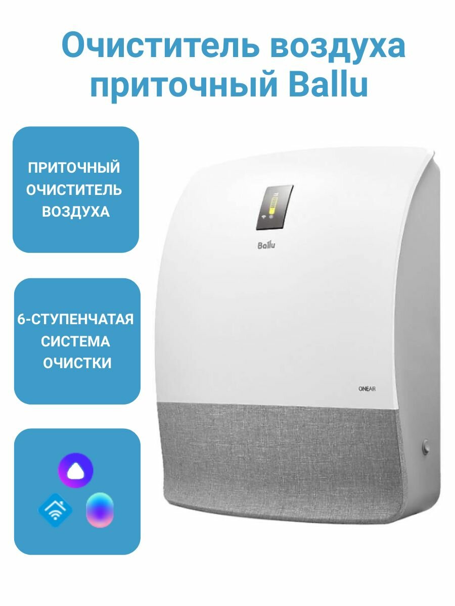 Очиститель воздуха приточный Ballu ONEAIR ASP-200SP - фотография № 1