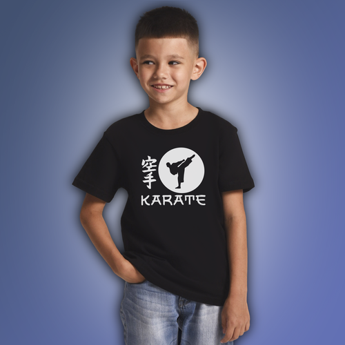 фото Футболка aika, размер 134, черный