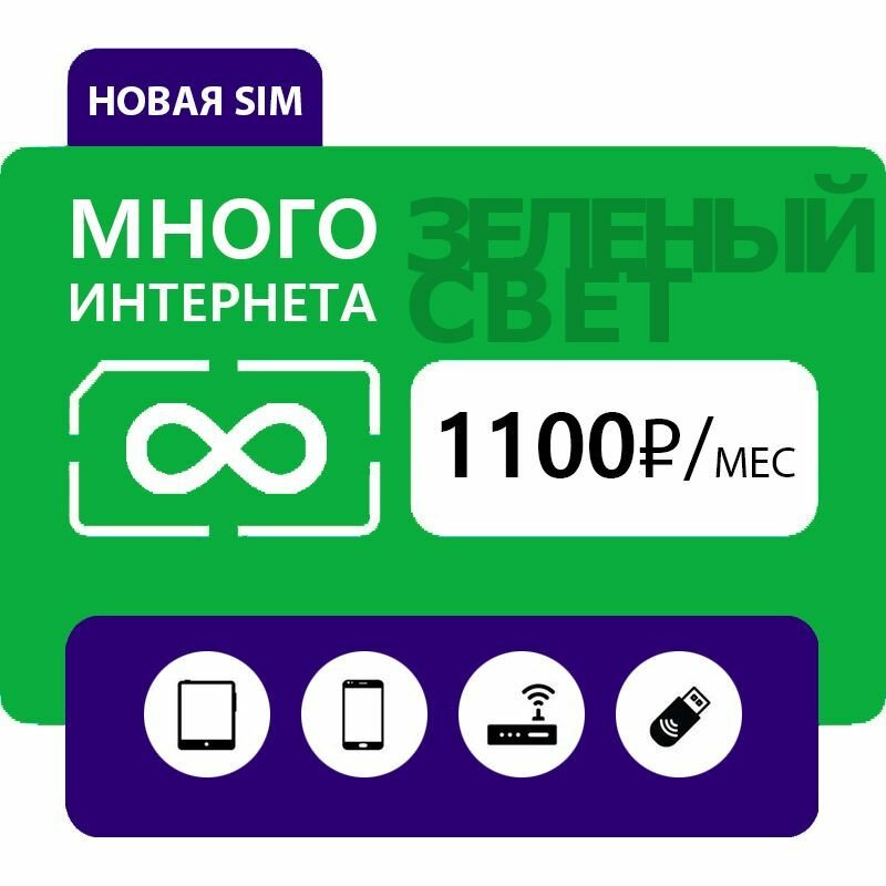 Супер интернет для 4g модема wifi роутера безлимит 1000 ГБ