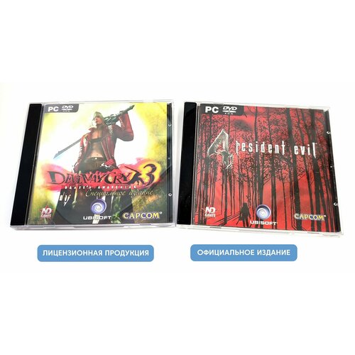 Видеоигры Resident Evil 4 Devil May Cry 3 Dantes Awakening 2 Jewel для Windows PC русские титры экшен ужасы приключения 16 1 игрок 2 отдельных бокса 1499₽