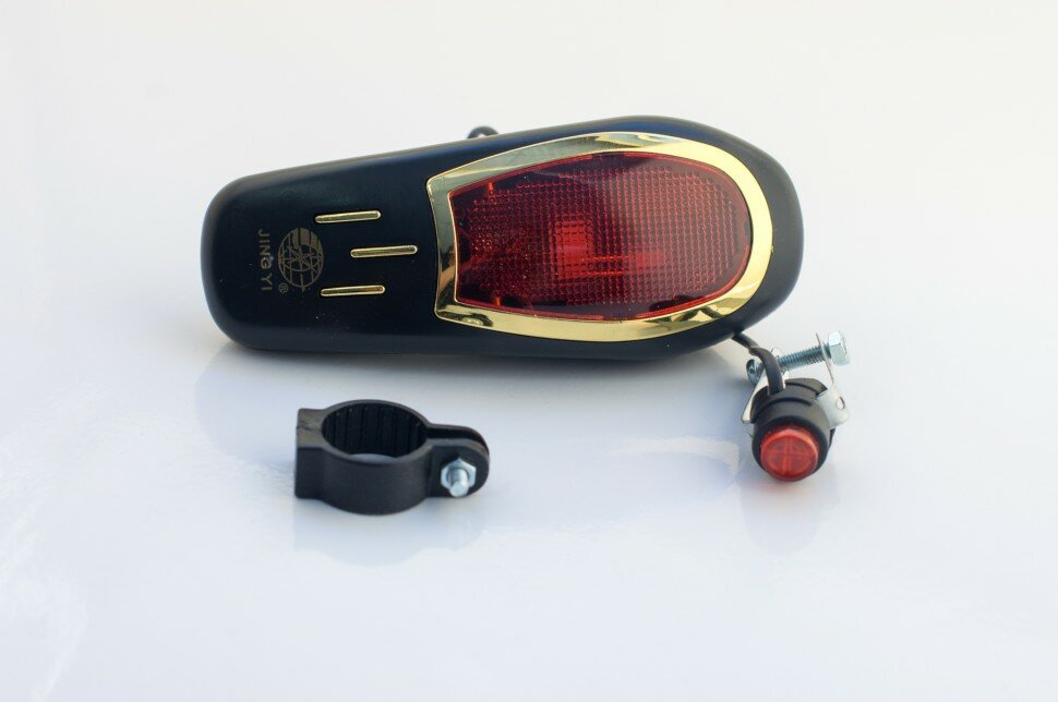 Сигнал велосипедный с подсветкой (банан) (черный, 8 мелодий, АА*2) (Модель - JY-2000B)