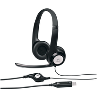 Компьютерная гарнитура Logitech Stereo Headset H390, черный