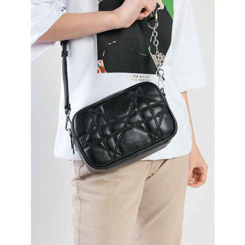 фото Сумка кросс-боди velina fabbiano 23.2-7810024, фактура зернистая, черный