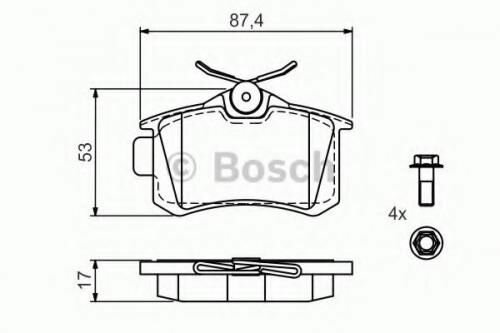 Тормозные колодки Bosch - фото №13