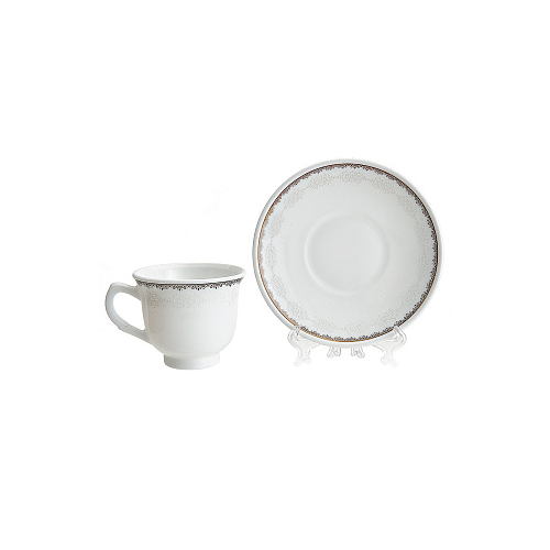 Набор стеклокерамика чайный 12ПР бостон (ЧАШКА-6ШТ, БЛЮДЦЕ-6ШТ) DL