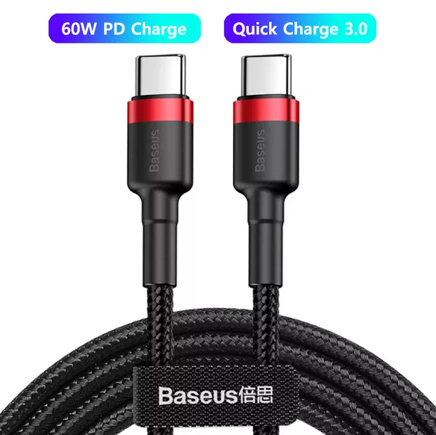 Кабель зарядный Baseus 60 Вт USB C на USB Type C 5 А  0.5м