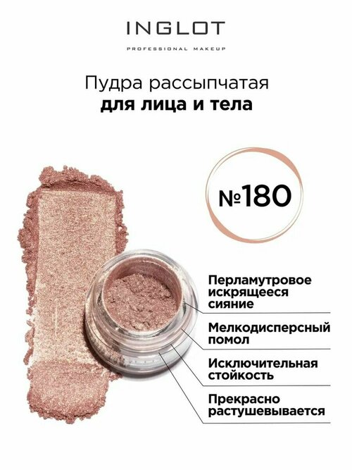 Inglot Пудра рассыпчатая для глаз и тела, 1.5 г