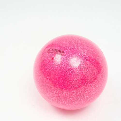 фото Мяч для художественной гимнастики 19 см, розовый с блестками. iloggers