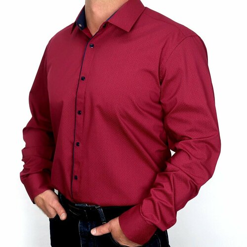 фото Рубашка , размер s, бордовый alexander matin
