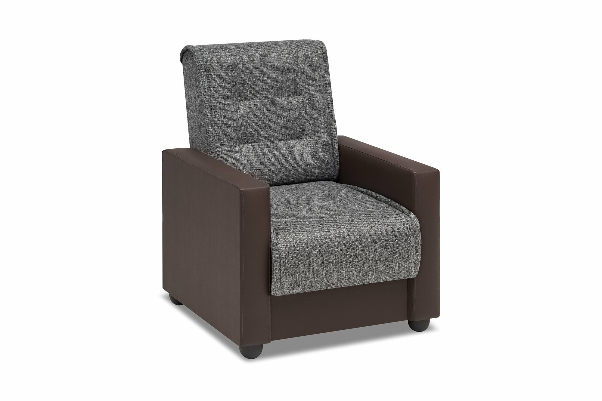 фото Кресло Интермебель Лондон рогожка серая 82x88x90 см