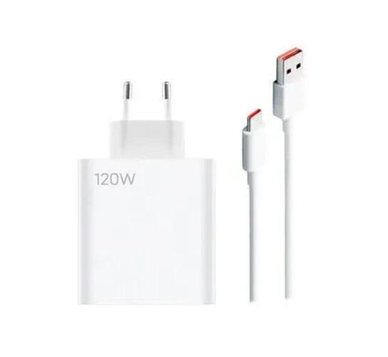 Зарядное устройство 120W для Xiaomi Gan Charger Set MDY-13-EE / Блок питания / СЗУ / Адаптер Белый + Кабель