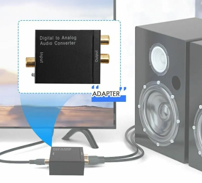 Аудио конвертер цифрового сигнала в аналоговый Converts