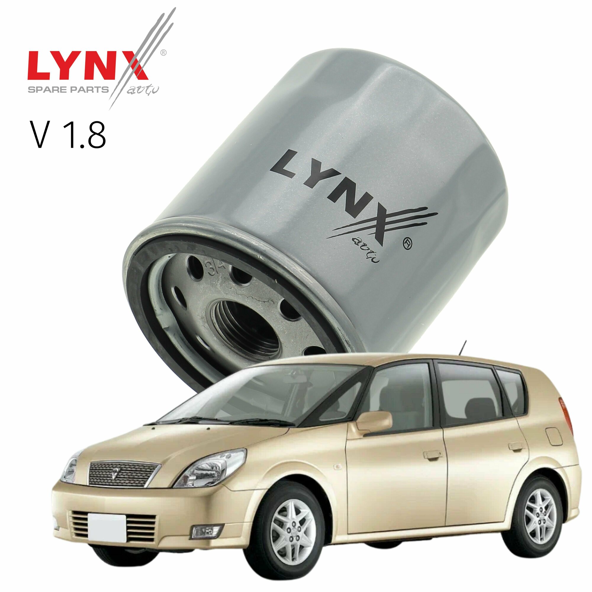 Фильтр масляный Toyota Opa (1) / Тойота Опа 2000 2001 2002 2003 2004 2005 V1.8 1ZZ-FE / 1шт LYNXauto