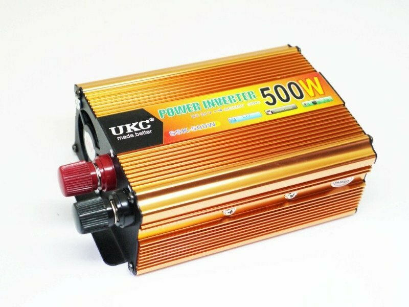 Инвертор напряжения 12-220V UKC 500W (250W)