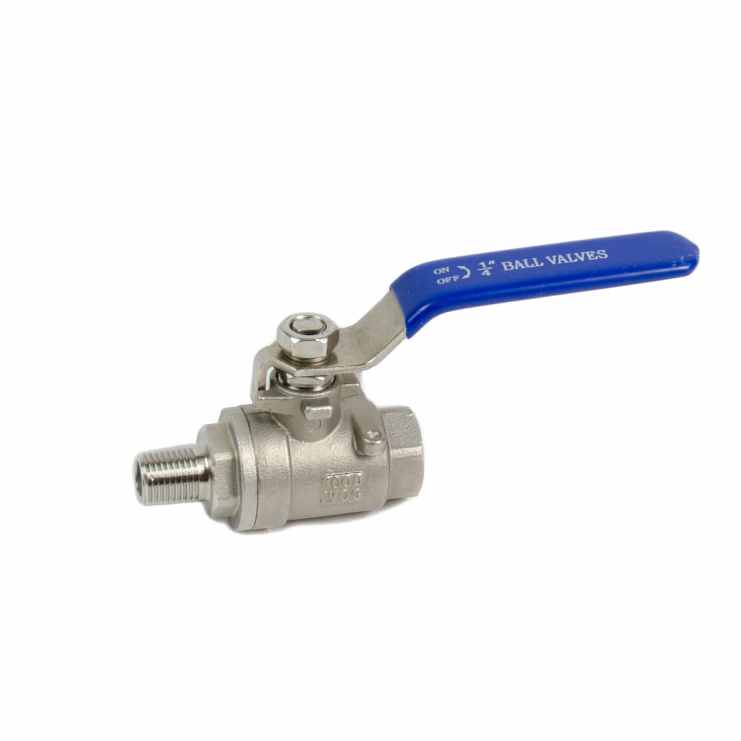 фото Кран шаровой 1/4 дюйма (304-я сталь) НР/ВР (наружная / внутренняя резьба, папа / мама)