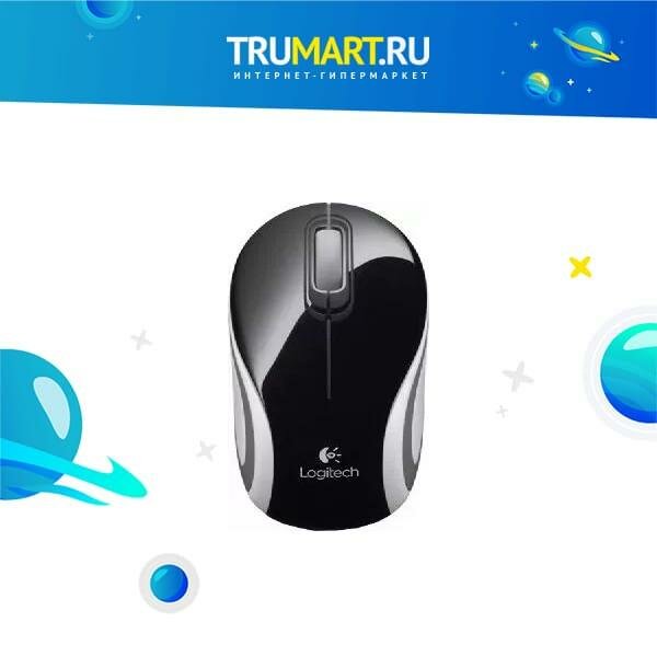 Logitech Wireless Mini Mouse M187 (черный) - фото №19