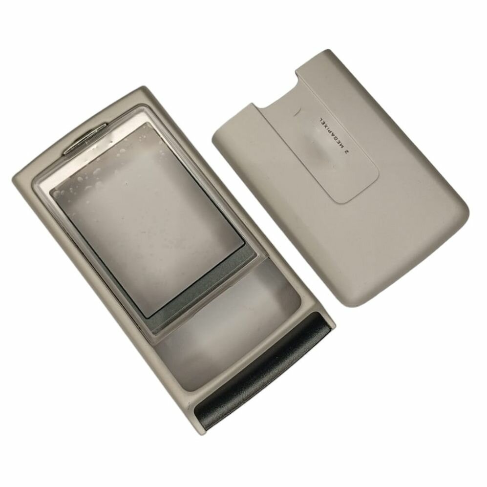 Корпус для Nokia 6270 передняя панель + задняя крышка (Цвет: серебро/белый)
