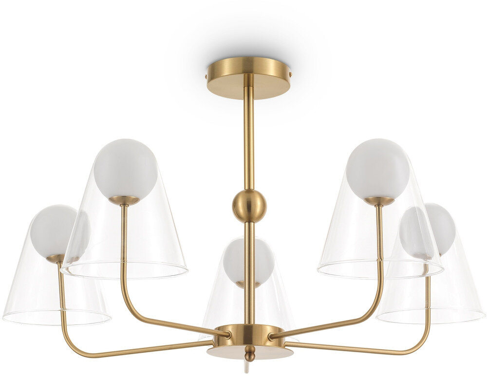 Потолочная люстра на штанге Freya Doublety FR5382PL-05BS