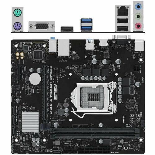 Материнская плата ASUS Prime H510M-R R2.0-SI H470 Socket-1200 2xDDR4, 4xSATA3, 1xPCI-E16x, 2xUSB3.2, D-Sub, HDMI, Glan, mATX материнская плата gigabyte b450m k b450 socket am4 2xddr4 4xsata3 raid 1xm 2 1xpci e16x 4xusb3 1 hdmi glan matx