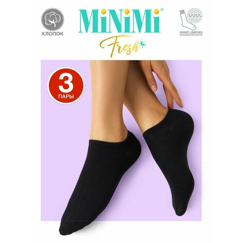 Носки MiNiMi, 3 пары, 3 уп., размер 39-41, черный
