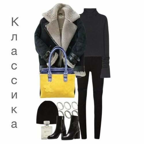 Сумка тоут  Стильная сумочка, фактура бархатистая, гладкая, горчичный