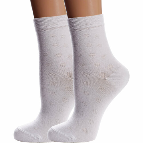 Носки Conte 2 пары, размер 16, белый комплект из 2 пар женских носков conte микс 3 размер 23 25