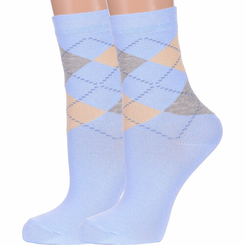 фото Носки para socks, 2 пары, размер 25, голубой