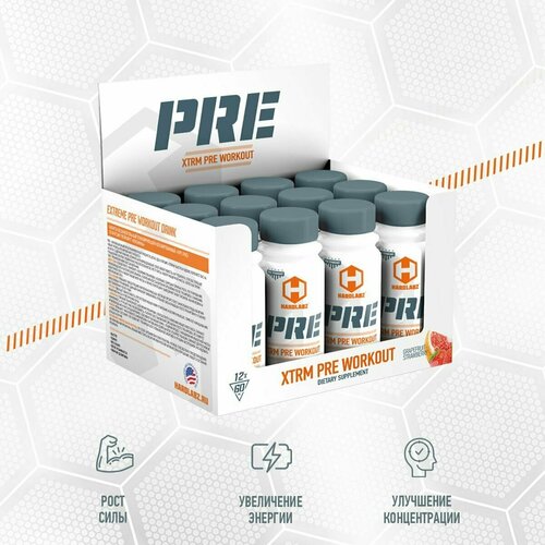 фото Предтренировочный комплекс pre шоты 60мл 12шт hardlabz