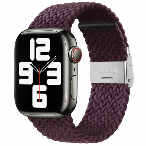 Ремешок нейлоновый для Apple Watch Dark Cherry, 42/ 44/ 45/ 49 мм ремешок для apple watch 42 44 45 mm lyambda atria dsj 23 44 db dark blue