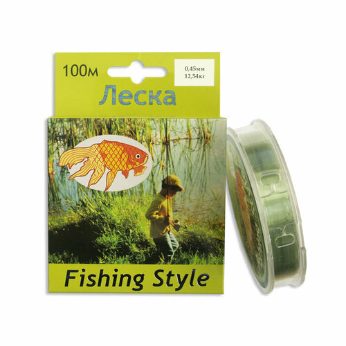 фото Леска fishing style rl2914 0.45mm тест 12.54кг 100m