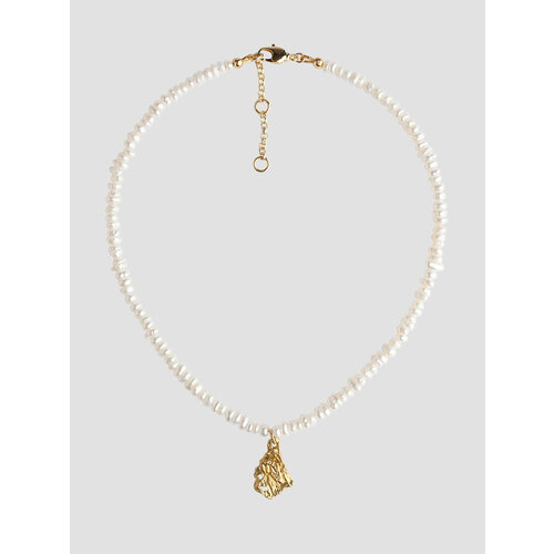 Колье by mar ONDA, жемчуг пресноводный, длина 42 см, золотой