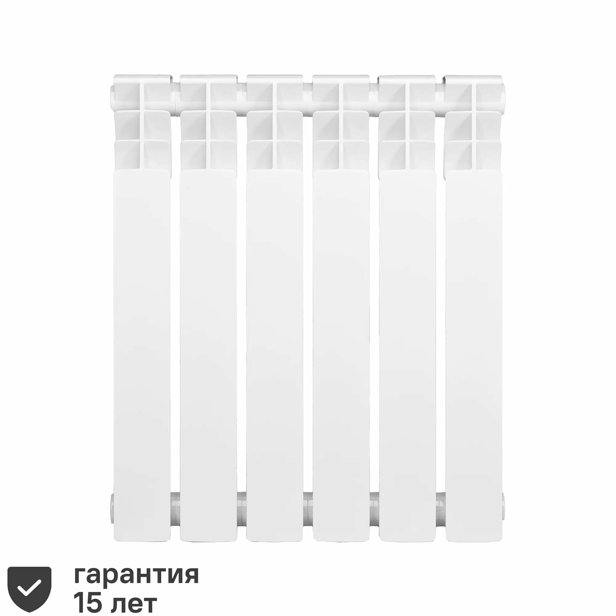 Радиатор Monlan Bimetal 500/80 биметалл 6 секций боковое подключение цвет белый