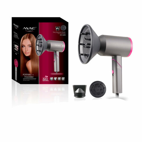 Профессиональный фен для волос с диффузором дорожный фен тихий мотор холодный поток 4199₽