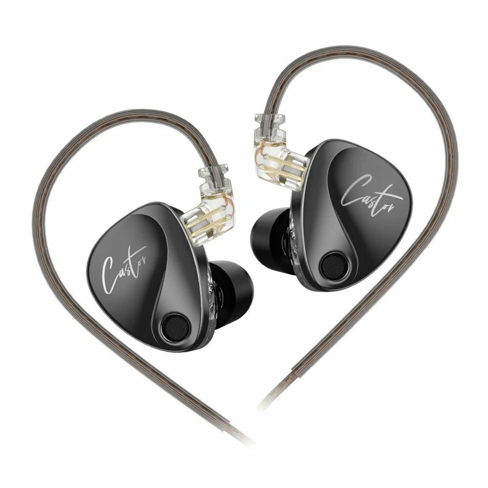 KZ Castor Bass Harman Target без микрофона, черный, наушники проводные