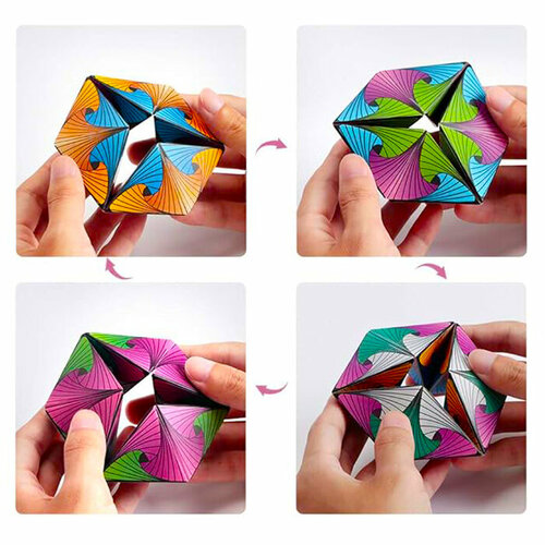 Игрушка Антистресс волшебный бесконечный кубик калейдоскоп 296₽