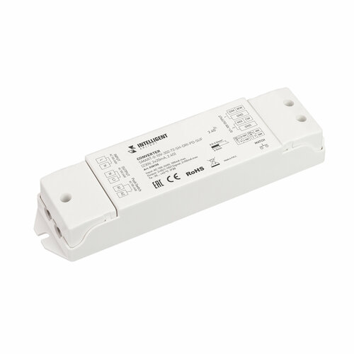 INTELLIGENT ARLIGHT Конвертер SMART-0-10V-302-72-SH-DRI-PD-SUF (230V, 2x20mA, 2.4G) (IARL, IP20 Пластик, 5 лет) 0 10v input led display pid temperature controller 72x72mm ssr relay 4 20ma 0 10v output