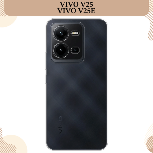 Силиконовый чехол на Vivo V25/V25e / Виво V25//V25e, прозрачный силиконовый чехол на vivo v25e виво v25e летящие одуванчики прозрачный